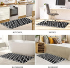 WISELIFE Anti Fatigue Floor Mat - 4/5 Inch Thick Kitchen Mat Non Slip Waterproof Heavy Duty Ergonomic Comfort Mat Durable for Home, Office, Sink, Laundry,(22" x 54", Black)