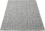 Amélie Home Chunky Knit Throw Blanket for Couch, Soft Chenille Crochet Blanket for Children, 40"x50", Light Grey