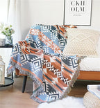 Lqprom Boho Southwest Throw Blankets Aztec Southwest Throws Cover Outdoor Camping Picnic Tent Beach Travel 63"x87"