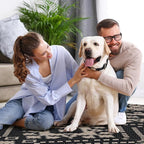 Lahome Bijou Moroccan Easy Jute Outdoor Runner Rug, 2x8 Washable Black Hallway Kitchen Runner Rug with Rubber Backing, Farmhouse Indoor Outdoor Carpet for Hallway 8ft Entryway Porch