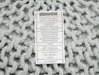 COTTON CRAFT Round Pouf Ottoman - Knitted Cotton Braid Cord Cable Dori Floor Pouf Foot Stool Accent Furniture Chair Seat Bean Bag - Living Room Bedroom Kids Room Nursery Dorm - 20 x 14- Ash Grey