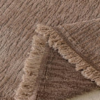ROOMLIFE Couch Cover Sofa, Boho Chenille Couches Covers for 3 Cushion Sofas, Non Slip Soft Breathable Sofa Slipcovers for Pet, Washable Furniture Protector with Tassel,71''X134”