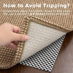 KOZYFLY Long Runners for Hallways 2.6x12 ft Washable Kitchen Runner Non Slip Rubber Backed Hallway Rugs Cotton Entryway Runner Rug Floor Carpet for Indoor Hall, Backdoor, Kitchen, Tan/Orange/Brown