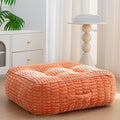 8" Washable Floor Pillow Cushion for Adults, Meditation Cushion Pillow, Removable Tufted Blended Corduroy Cover, Large Square Floor Sitting for Tatami Living Room or Yoga, 22x22 Inch, Machine Washable