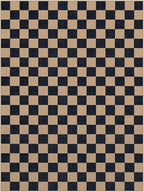 Lahome Colette Checkered Easy Jute Rug, 9x12 Area Rug for Living Room Indoor Outdoor Carpet, Farmhouse Neutral Non Slip Non Shedding Stain Resistance Floor Carpet for Patio Dining Room Backyard