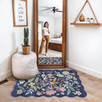 Washable 2x3 Area Rug for Entryway: Easy-Clean Carpet with Non-Slip Backing for Bedroom Kitchen Stain-Resistant Durable Low Pile Floor Mat – Perfect for High-Traffic Areas with Pets (2x3/Purple)