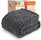 Bedsure GentleSoft Grey Throw Blanket for Couch - Super Soft & Cozy Summer Blankets for Women, Fluffy Fleece Throw for Girls, for Women Men, Ideal for Room, Home & Bedroom Decor, 50x60 Inches