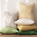 Foindtower Set of 2 Decorative Linen Check Throw Pillow Covers Neutral Farmhouse Vintage Cushion Covers Cozy Modern Coastal Boho Home Decor for Sofa Chair Couch Bed Living Room,14×36 Inch,Light Grey