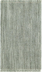 LUXE WEAVERS Solid Machine Woven Green 2x3 Area Rug, Indoor Stain-Resistant Carpet