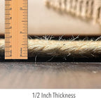 Chardin home Hand Woven Natural Jute Braided Area Rug – 6x9 Feet Oval | Vintage Boho Reversible Rug for Living Room, Bedroom, Dining Area, Entryway | Farmhouse Natural Fiber Floor Covering