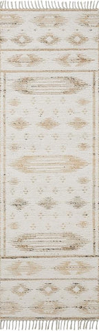Loloi Angela Rose Rivers Collection RIV-04 Natural/Ivory 2'-6" x 7'-6" Reversible Runner Rug