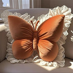 Butterfly Sofa Pillow Animal Floor Reading Pillow Car Cushion (Orange, 50cm)