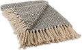 DII Diamond Throw Collection Cotton Woven, 50x60, Black