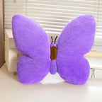 PEACH CAT Butterfly Pillow Decorative Butterfly Shaped Throw Pillows 15.7" x 15.7" Cute Plush Cushion Decor for Bedroom Living Room Sofa Couch Purple
