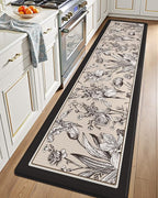 LUMI Anti Fatigue Kitchen Cushioned Mat for Floor, Padded Waterproof Runner for Standing, Stain Resistant Comfort Rugs for Home, Sink, Laundry, 24x87
