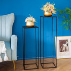 Black Plant Stand Indoor: 39.4” Tall Pedestal Stand for Wedding Centerpieces Party Event Center Pieces Decoration for Table Home Decor 2 PCS