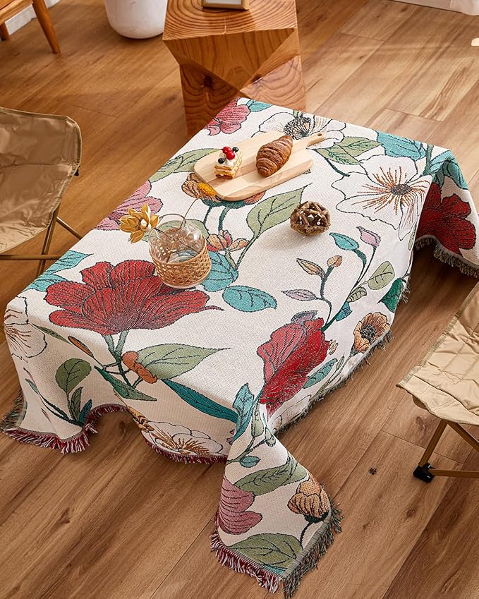 Erke Chair Recliner Cover Boho Throw Blanket Hippie Living Room Decor Wall Hanging Tapestry Outdoor Picnic Camping Rug Mattress Beach Towels Sofa Furniture Slipcover Bohemian 50”x70” The Floral