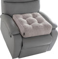 HIGOGOGO Tufted Corduroy Recliner Seat Cushion for Elderly, 20x20x6 Inch Extra Large Square Seat Cushion for Recliner Chair, Floor Pillow, Office Chair, Car, No Pressure on Thighs, Grey