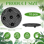 Zynery 10-Piece Planter Stands for Indoor & Outdoor Plants - Elevator Trays & Saucers for Pots (11.8in)