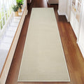 2x8 ft Hallway Runner Rug Extra Long Boho Woven Kitchen Runner Rugs Mat Non Slip Washable, Soft Entryway Laundry Hall Floor Runner Carpet for Indoor Backdoor Bedroom Hallway Living Room, Beige