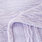 YUSOKI Twin XL Blanket Single Layer,Weight(3.1lb),370GMS-3D Stylish Design for Gift Home Decor (Lavender Fog,65"x90")