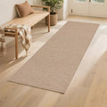 Easy Jute Rug 2x6: Indoor Outdoor Natural Boho Area Rugs for Hallway Patio Non Slip - Farmhouse Neutral Contemporary Carpet Mat for Entryway Kitchen Laundry Room Bedroom Washable