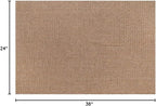Easy Jute Door Mat 2x3 Indoor Outdoor Natural Rugs Solid Fiber Rug Woven Area Rug Boho Easy Clean Inside Carpet for Living Room Bedroom Dining Room Hallway or Outdoor Patio Porch (2 X 3 Natural)