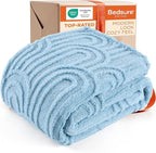 Bedsure GentleSoft Blue Throw Blanket for Women - Super Soft & Cozy, Fleece Blankets for Girls, Ideal for Couch & Bed, 50x70 Inches