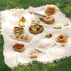 165 × 71 Inches Extra Large Outdoor White Picnic Blanket Bohemia Oversize Beach Blanket with Fringe Machine Washable Portable for Spring Summer Camping Beach, Grass Lawn, Park