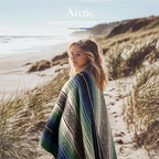 Hydration Nation Authentic Large Handwoven Mexican Blanket - Soft Yoga- Durable Serape- Lightweight Falsa, Beach, Camping, Picnic, Outdoor Blanket 70"x50" - Arctic
