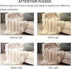 lifein Chenille Throw Blanket 50x60 - Soft Boho Knitted Blanket for Couch Cozy Farmhouse Decor Bed Throw, Lightweight All Season White/Cream Blanket, Decorative for Living Room Bedroom Spring Decor