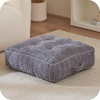 Floor Pillow Cushion for Adults, Meditation Cushion Pillow, Large Square Floor Sitting, for Tatami Living Room or Yoga, 22x22 Inch