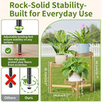 Metal Plant Stand Indoor Outdoor, 3 Tier Corner Tall Plant Shelf for Multiple Plants, Tiered Plant Stand, Heavy Duty Flower Holder, Folding Tall Rack for Garden Patio Balcony - GoldWave
