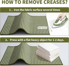 Large Kitchen Runner Rugs Long Kitchen Mat Non Slip Washable, Super Absorbent Soft Chenille Braided Kitchen Mats for Floor, Rubber Backing Kitchen Sink Standing Mat, Easy Clean, Green 36"x71"