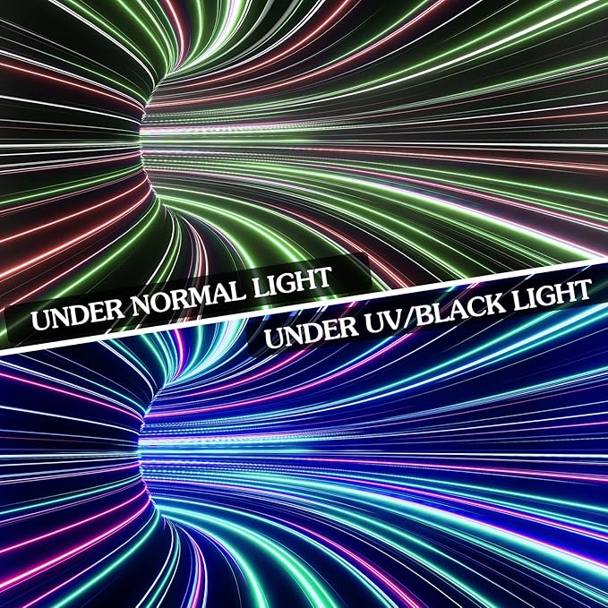 Extra Large Blacklight 3D Wall Decor Tapestry for Gamer Bedroom Gaming Room 71"X90", 3D Illusion Glow in The Dark Wall Hanging Backdrop for Men Guys Game Room Cinema, UV Reactive 3D Poster for Living