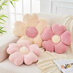 Flower Throw Pillow, Cute Flower Shaped Pillow Decorative Throw Pillow for Bed Couch, Soft Daisy Pillows Floor Seating Cushion Cushions (14.9 Inch Pink)