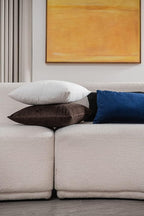 Euro Sham Covers 26x26 Chocolate Brown: Pack of 2 Cozy Soft Velvet Square Modern Luxury Decorative Throw Pillow Cases for Sofa Couch Living Room Bed Home Decor