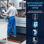 FEATOL Anti Fatigue Mat Industrial, Ergonomic Standing Floor Mat for Work for Stand -Safety Support for Leg & Back Pain(Orange Border, 20" x 39", 1PC)