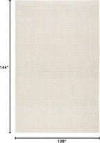 Dash & Albert Haverhill French Blue Handwoven Cotton Rug, 8.5 X 11.5 Feet, Blue/Ivory Solid Pattern