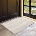 HOMEMONDE Jute Rug 2'x3' Rectangular Boho Home Decor Area Rug - Off-White Hand Woven Rustic Vintage Reversible Braided Rug for Entryway, Bedroom, Kitchen, Living Room, Hallway, Dining Room