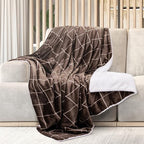 Mon Chateau 60" x 70" Serenity Flannel Throw Blanket, Plaid Print Soft Blanket for Queen-Size Bed, Couch, or Sofa, Cozy Home Decor and Stylish Living Room Comfort, Timberline Plaid