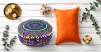INDIAN CRAFT CASTLE ICC Floor Pillows & Cushion Covers Decorative Hippie Mandala Pouf Pillow Covers Seating Meditation Cushion Cover Large Boho Ottoman Case Pillowcase Couch New Pink, 24" Round