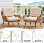 Tiita Outdoor Cushions Square Floor Pillow Thicken Tufted Seat Pad Large Floor Cushion for Yoga Meditation Living Room