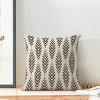 BETGINY Brown Boho Pillow Covers 18 x 18 Inch Pack of 2, Bohemian Ethnic Herringbone Pattern Decorative Throw Pillow Covers Vintage Linen Farmhouse Outdoor Pillowcase for Bedroom Home Sofa Decor