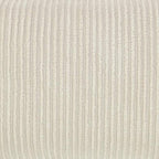 Better Trends Jullian Collection is Super Soft and Light Weight in Bold Stripes Design 100% Cotton Tufted Unique Luxurious Machine Washable Tumble Dry, Standard Sham, Ivory