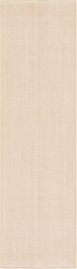 Martha Stewart SAFAVIEH x Collection Area Rug - 2'6" x 6' Runner, Beige & Ivory, Sisal & Jute, Ideal for Living Room, Hallway, Foyer, Entryway, Bedroom (MSR9501C)
