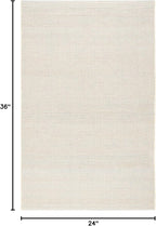 Dash and Albert Haverhill Cotton Area Rug - 2' x 3' French Blue Solid Handwoven Accent Rug - Durable, High Traffic Areas Hallway, Living Room, Stairs, Bedroom
