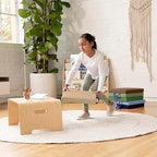 ECR4Kids SoftZone Floor Cushions, Square, Flexible Seating, Earthtone, 6-Piece