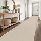 EARTHALL Runner Rug 3x20 Ft Washable Runners for Hallways Extra Long Woven Non Slip Entryway Runner Braided Kitchen Runner Indoor Outdoor Carpet Runners for Hotels, Officel, Stair, Beige/Khaki