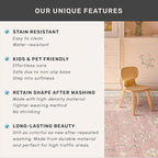 Light Pink Rugs for Girls Bedroom - Cute Floral Area Rug 5x8 for Nursery, Kids Playroom, Machine Washable Non Slip, Vintage Low Pile Stain Resistant Carpet for Living Room, Dorm